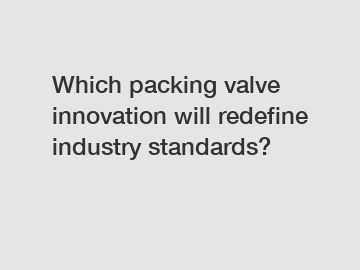 Which packing valve innovation will redefine industry standards?