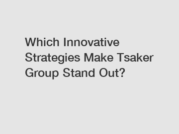 Which Innovative Strategies Make Tsaker Group Stand Out?