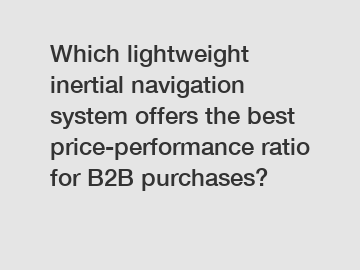 Which lightweight inertial navigation system offers the best price-performance ratio for B2B purchases?