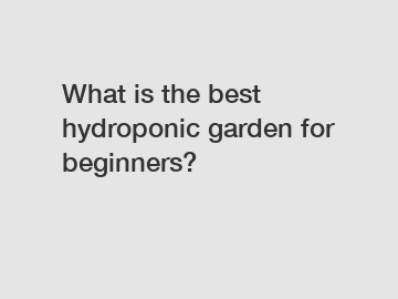 What is the best hydroponic garden for beginners?