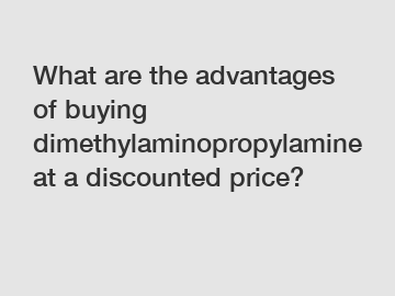 What are the advantages of buying dimethylaminopropylamine at a discounted price?