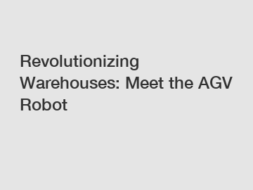 Revolutionizing Warehouses: Meet the AGV Robot