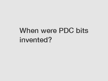 When were PDC bits invented?