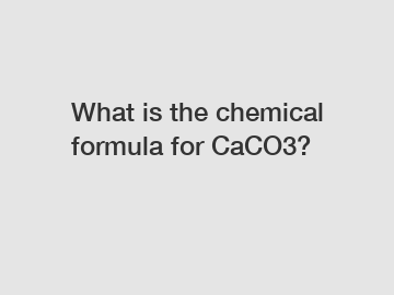 What is the chemical formula for CaCO3?