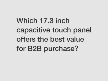 Which 17.3 inch capacitive touch panel offers the best value for B2B purchase?
