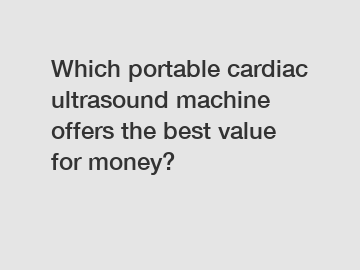 Which portable cardiac ultrasound machine offers the best value for money?