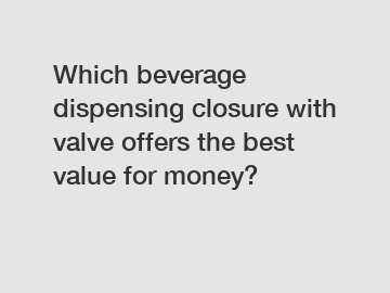 Which beverage dispensing closure with valve offers the best value for money?