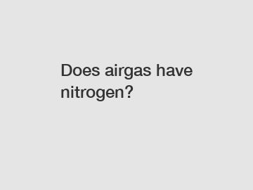 Does airgas have nitrogen?