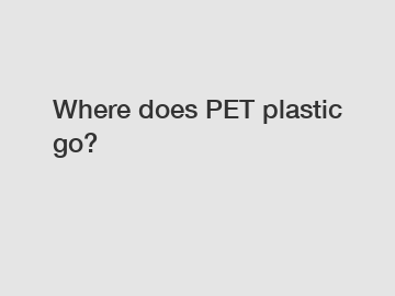 Where does PET plastic go?
