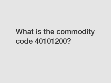 What is the commodity code 40101200?