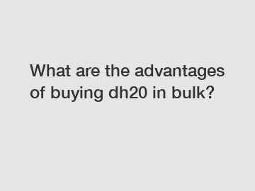 What are the advantages of buying dh20 in bulk?