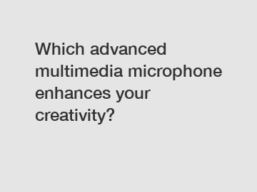 Which advanced multimedia microphone enhances your creativity?
