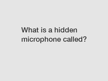 What is a hidden microphone called?