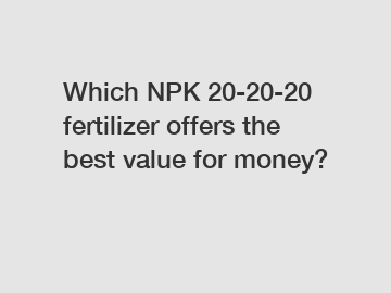 Which NPK 20-20-20 fertilizer offers the best value for money?