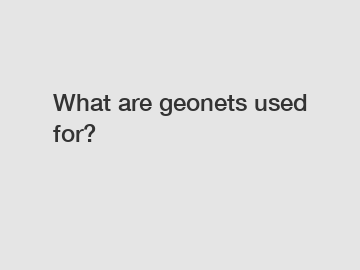 What are geonets used for?