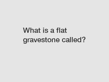 What is a flat gravestone called?