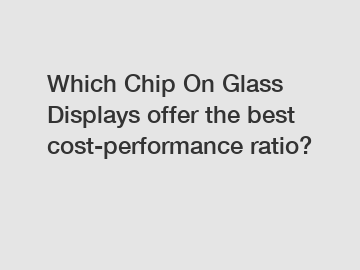 Which Chip On Glass Displays offer the best cost-performance ratio?