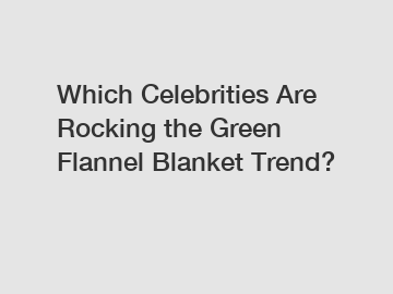 Which Celebrities Are Rocking the Green Flannel Blanket Trend?