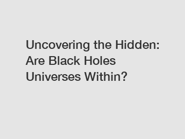 Uncovering the Hidden: Are Black Holes Universes Within?