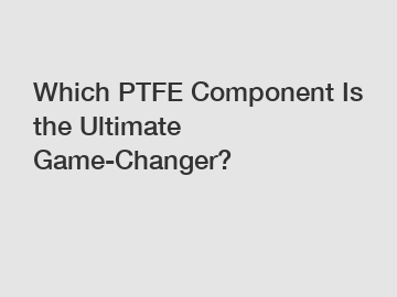 Which PTFE Component Is the Ultimate Game-Changer?