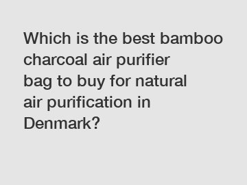 Which is the best bamboo charcoal air purifier bag to buy for natural air purification in Denmark?