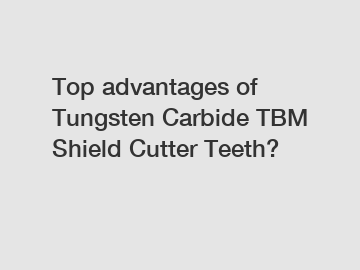 Top advantages of Tungsten Carbide TBM Shield Cutter Teeth?