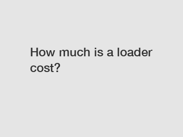 How much is a loader cost?