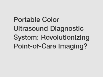 Portable Color Ultrasound Diagnostic System: Revolutionizing Point-of-Care Imaging?