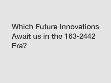 Which Future Innovations Await us in the 163-2442 Era?