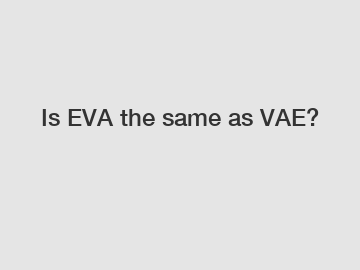 Is EVA the same as VAE?