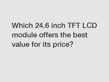 Which 24.6 inch TFT LCD module offers the best value for its price?
