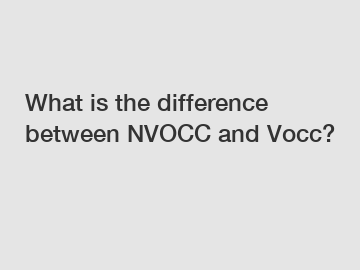 What is the difference between NVOCC and Vocc?