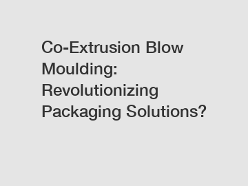 Co-Extrusion Blow Moulding: Revolutionizing Packaging Solutions?