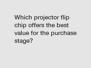 Which projector flip chip offers the best value for the purchase stage?