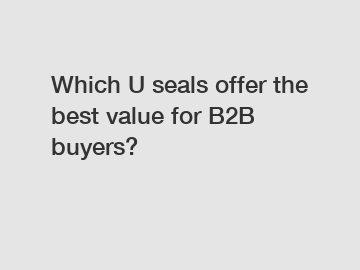 Which U seals offer the best value for B2B buyers?