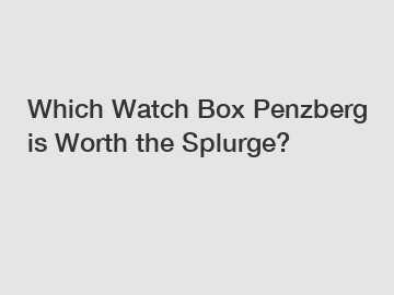 Which Watch Box Penzberg is Worth the Splurge?
