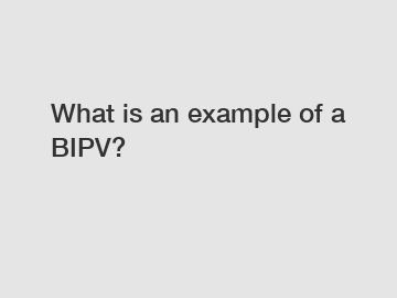 What is an example of a BIPV?