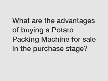 What are the advantages of buying a Potato Packing Machine for sale in the purchase stage?