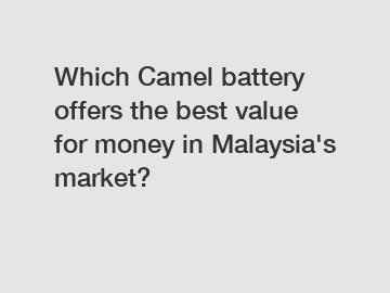 Which Camel battery offers the best value for money in Malaysia's market?