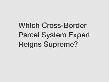 Which Cross-Border Parcel System Expert Reigns Supreme?