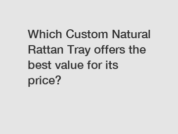 Which Custom Natural Rattan Tray offers the best value for its price?