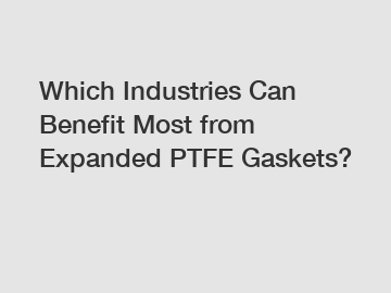 Which Industries Can Benefit Most from Expanded PTFE Gaskets?