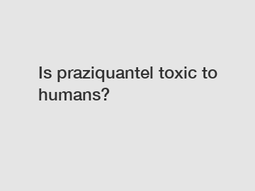 Is praziquantel toxic to humans?