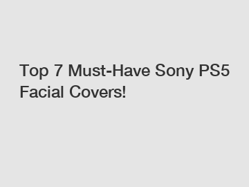 Top 7 Must-Have Sony PS5 Facial Covers!