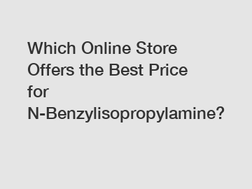 Which Online Store Offers the Best Price for N-Benzylisopropylamine?