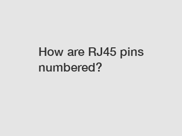 How are RJ45 pins numbered?