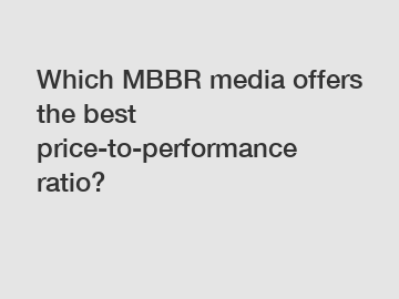 Which MBBR media offers the best price-to-performance ratio?