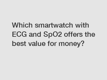 Which smartwatch with ECG and SpO2 offers the best value for money?