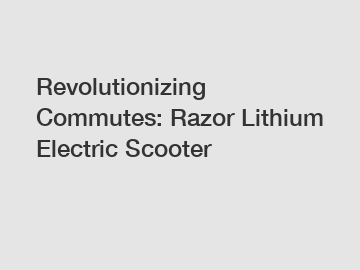 Revolutionizing Commutes: Razor Lithium Electric Scooter