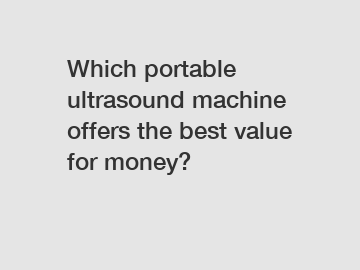 Which portable ultrasound machine offers the best value for money?
